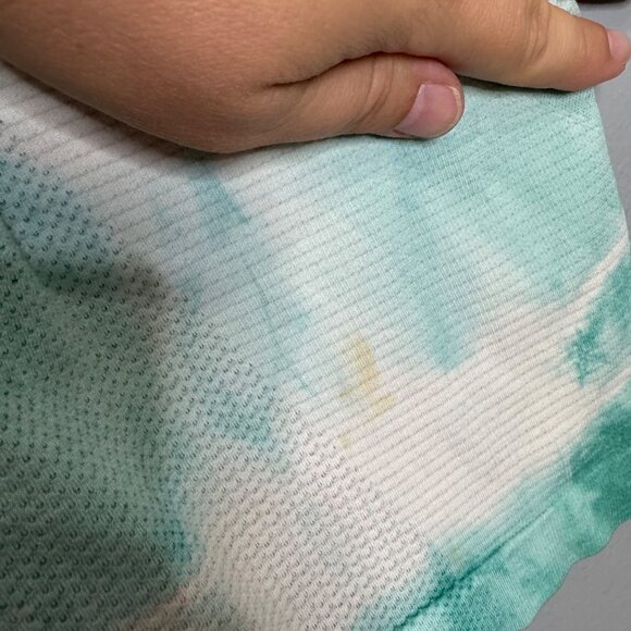 LULULEMON heather tranquil blue tie dye swiftly tank size 10 - Picture 6 of 7